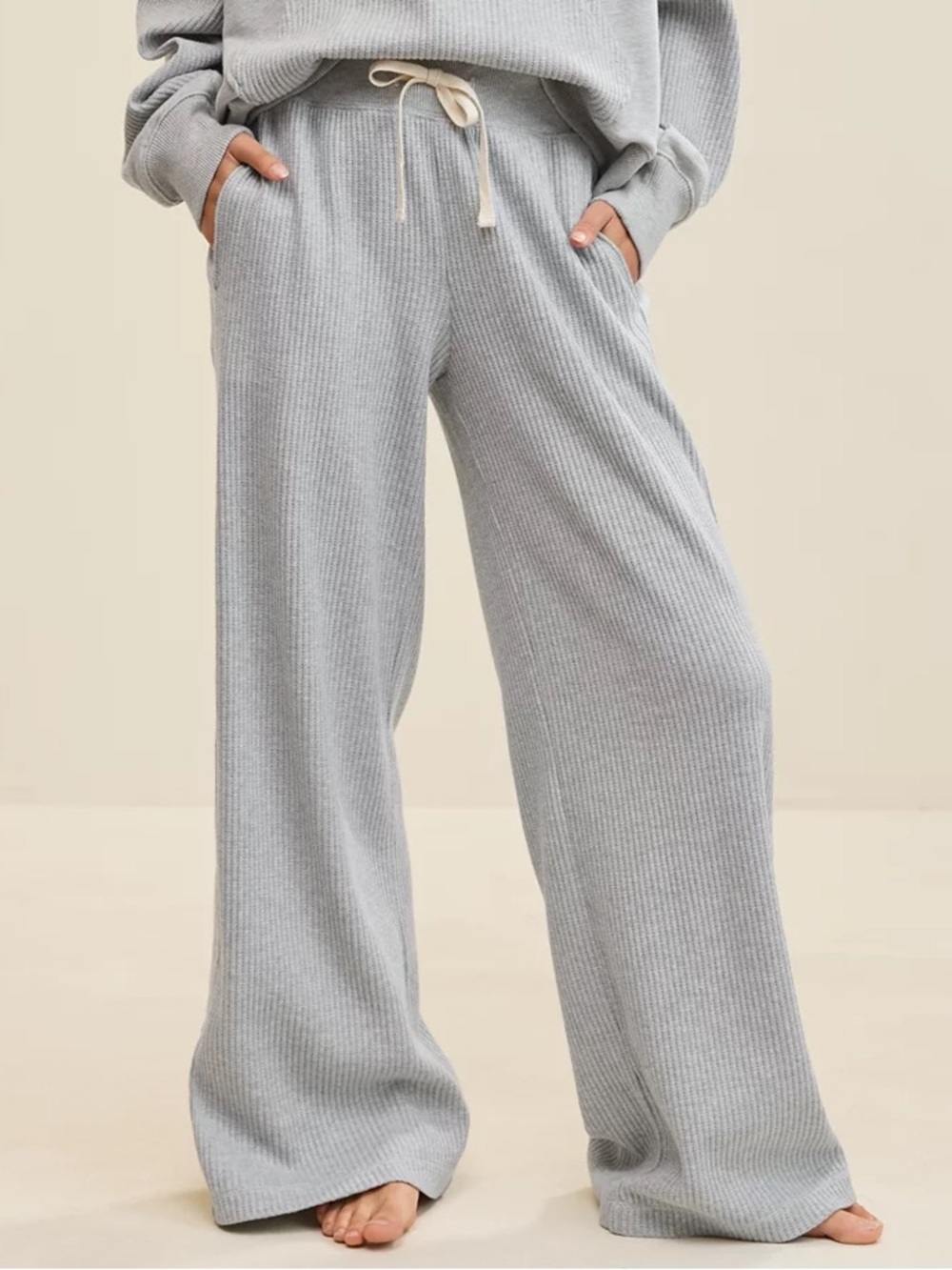 Aerie Essential Waffle Trouser Pants